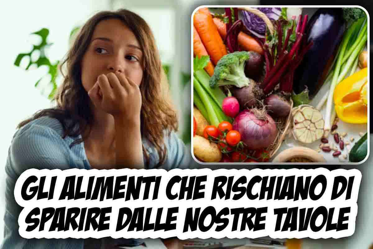 alimenti tavole rischiano di sparire