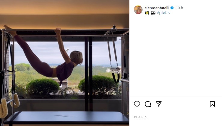 Elena Santarelli allenamento pilates