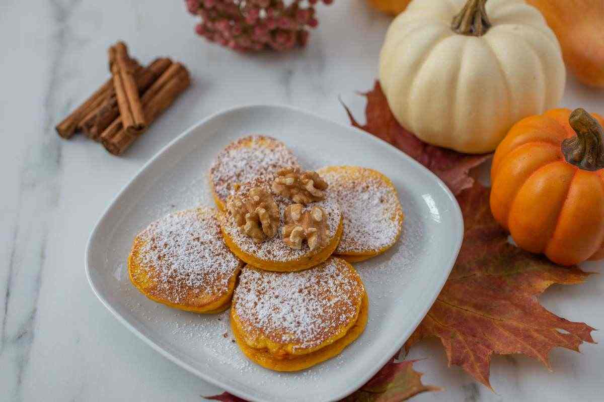 Pancakes zucca ottime per i bambini e gli adulti