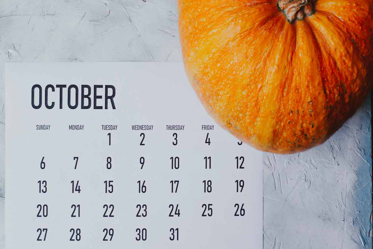 calendario ottobre