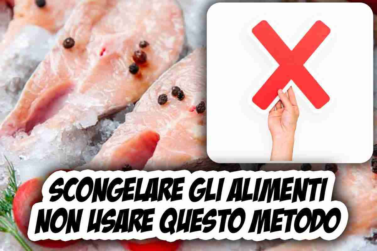 come scongelare il cibo