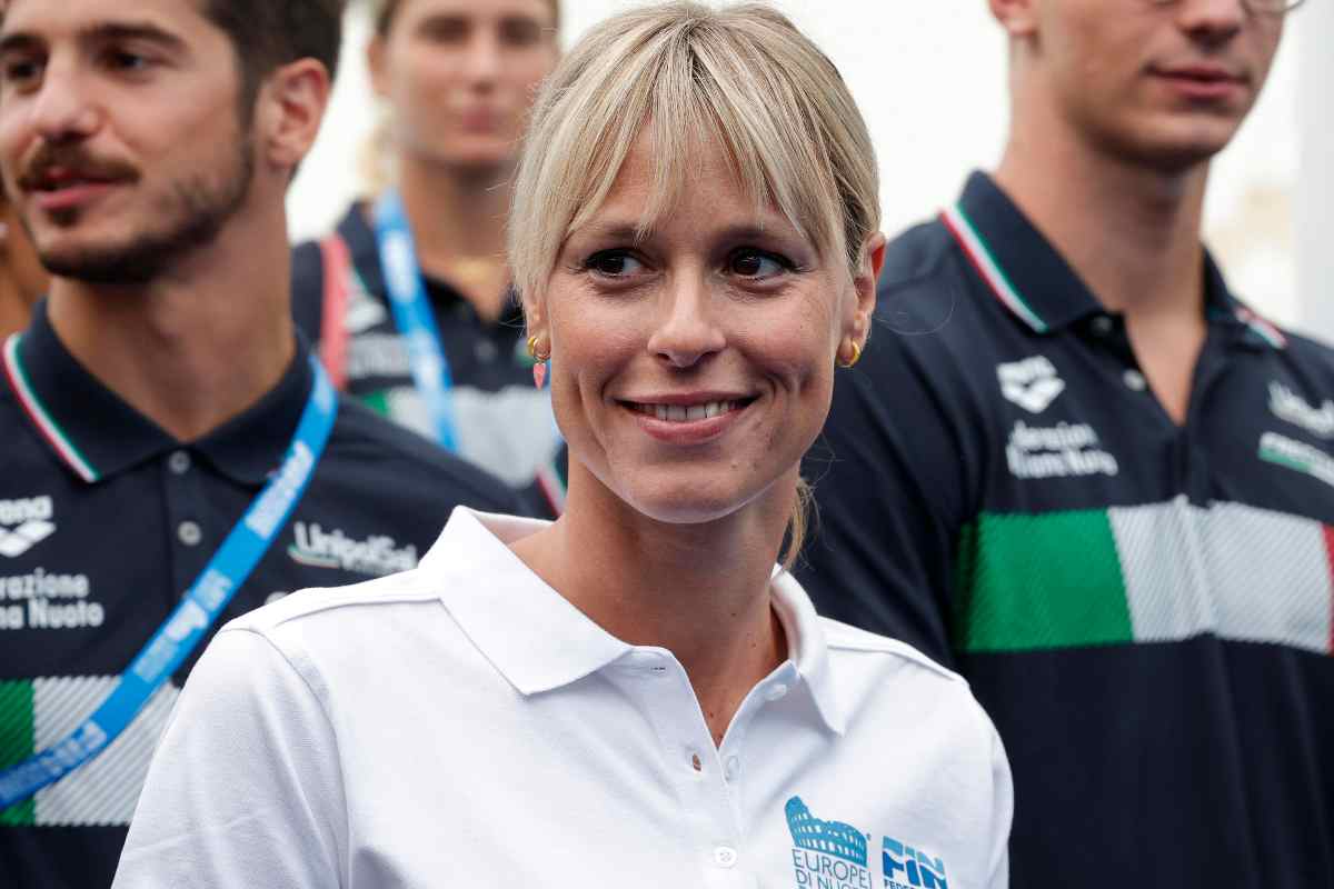 Federica Pellegrini tenera con il pancione