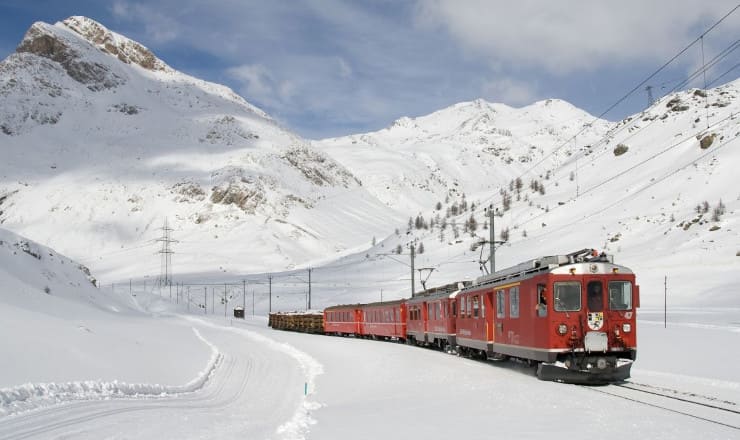 bernina express inverno