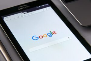 Home motore di ricerca Google su Tablet