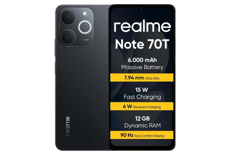 smartphone realme note 70t