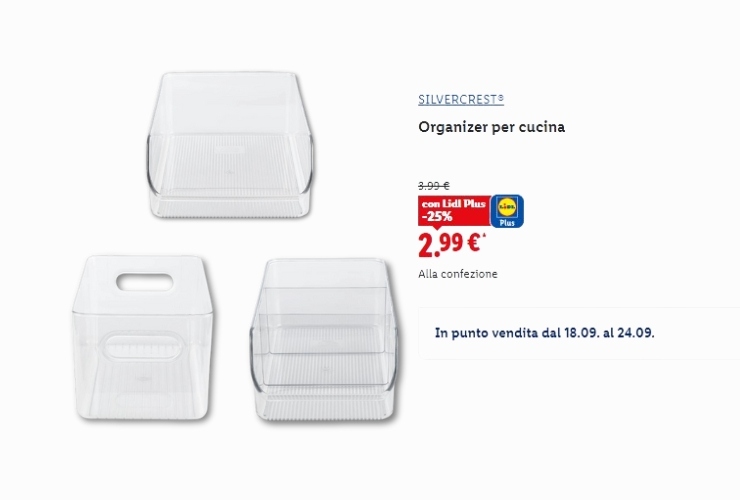 Tipologie di organizer e offerta 