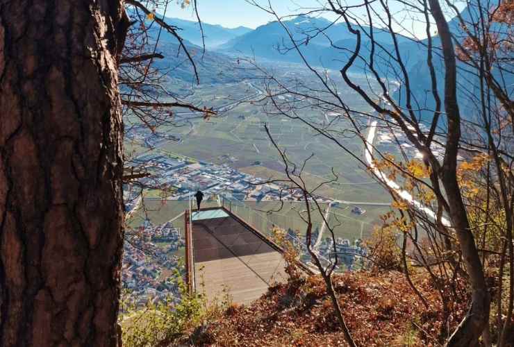 Passerella sospesa Skywalk vista dall'alto