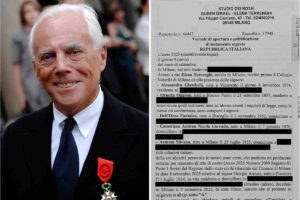 Testamento di Giorgio Armani