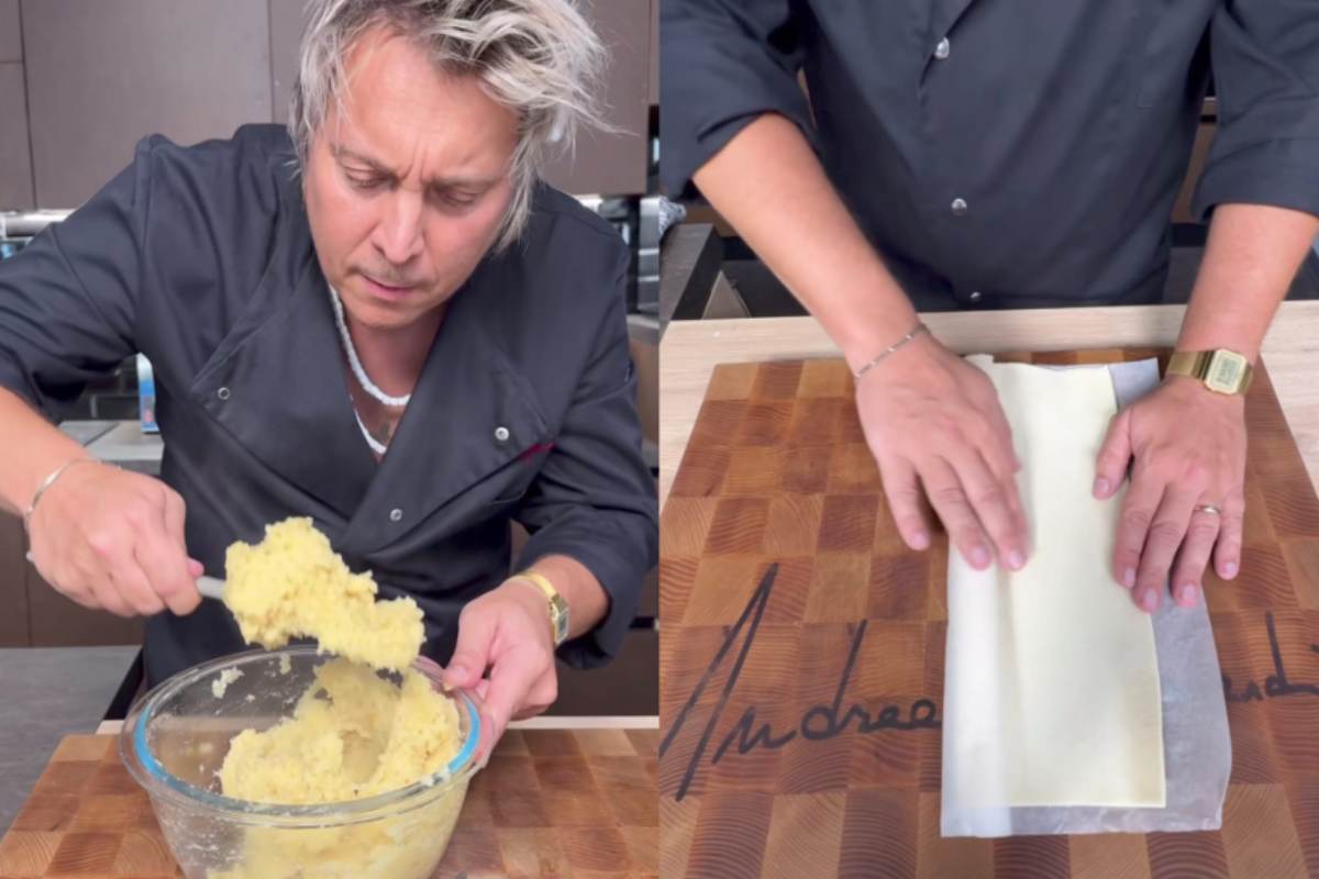 Andrea Mainardi cucina con pasta sfoglia