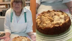 Anna Moroni e torta alle mele