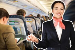 aereo passeggeri e hostess