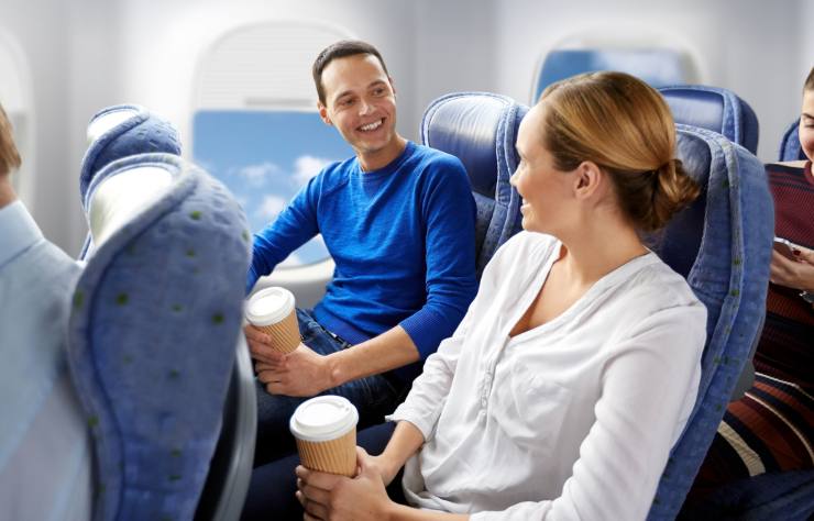 passeggeri in aereo
