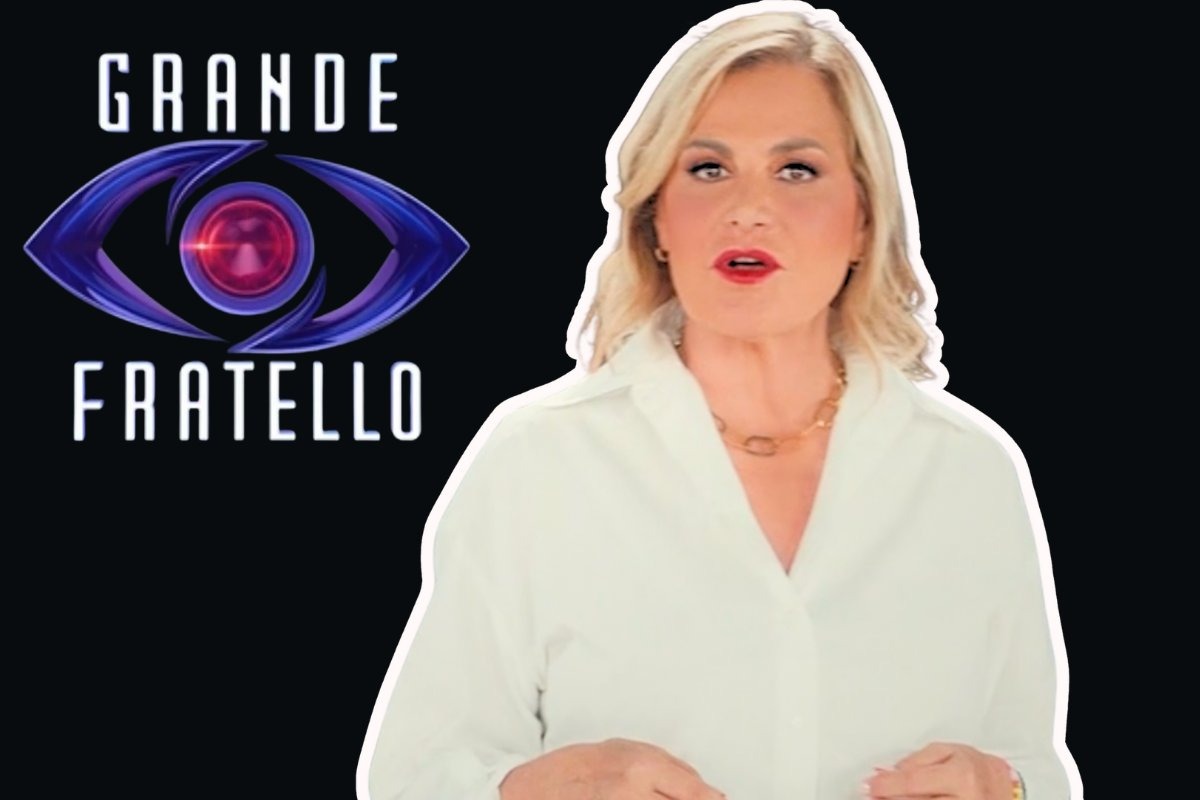 simona ventura e logo GF