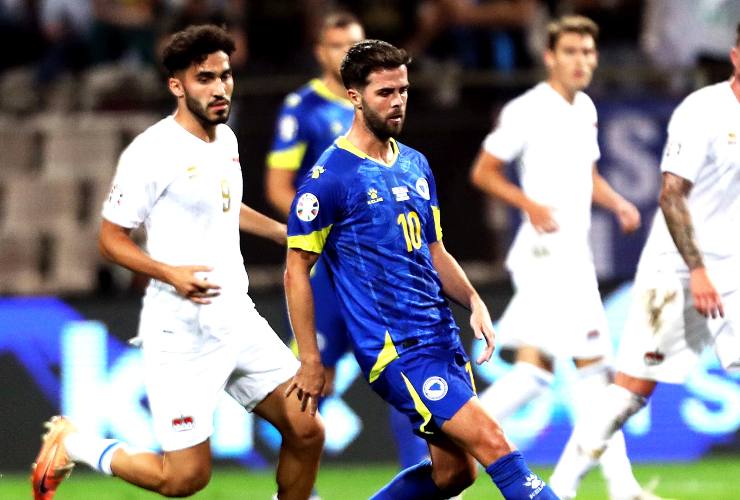 pjanic in nazionale con la bosnia