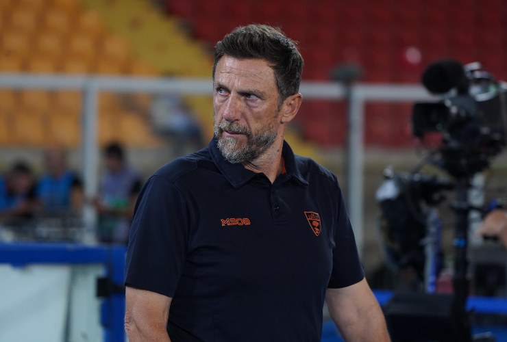 di francesco in panchina col lecce